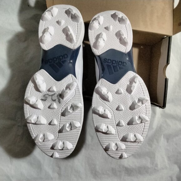 Adidas ADIZERO Chaos To Turf Football Cleats Lineman White Blue IH0562 12.5 NWOB - Picture 4 of 5